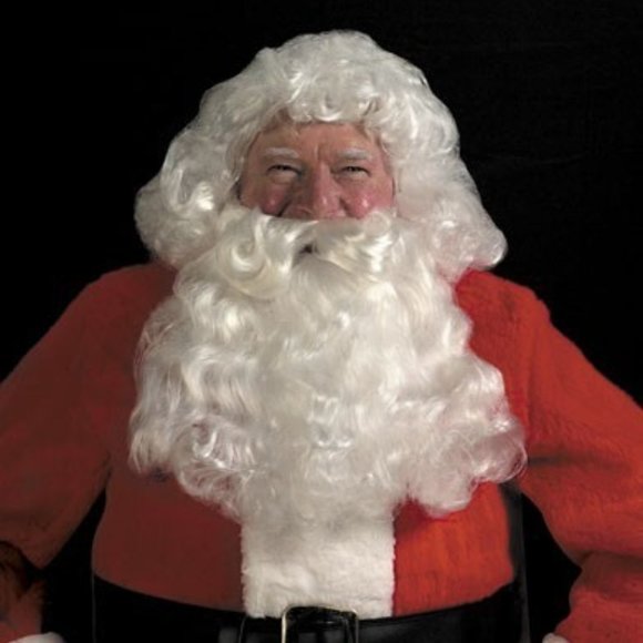SANTA WIG  & Beard Halco Deluxe Set  #45 - Picture 2 of 4